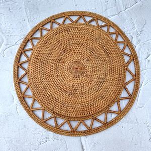 Assiettes de présentation en rotin de haute qualité, ensemble de décoration de table décorative pour les fêtes, les mariages, les centres de table, la décoration de la cuisine - Product Image 4