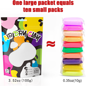 Argile à sécher à l'air, argile à modeler super douce et ultra légère pour enfants, cadeaux pour filles et garçons, kit d'activités créatives pour enfants - Product Image 5