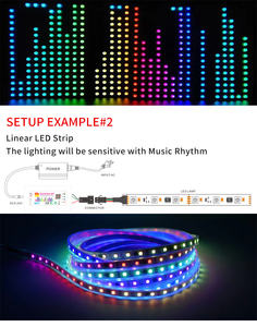 Colorful-X7 SPI tín hiệu điều khiển hỗ trợ điều khiển ánh sáng vành đai ic1024 điểm DC5-24V Wifi Led điều khiển âm nhạc - Product Image 4