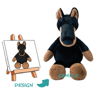 Peluche super douce personnalisée brodée