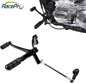 RACEPRO Sportster 883 Forward Control Sets Foot Pegs Footpeg with Levers Linkage for Harley Sportster 2004-2013 XL883 1200