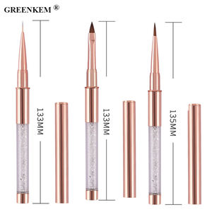 1 pièce 14 Style métal strass cristal UV Gel vernis doublure tête plate à <span class=keywords><strong>carreaux</strong></span> français rayure Art des ongles stylo <span class=keywords><strong>dessin</strong></span> - Product Image 5