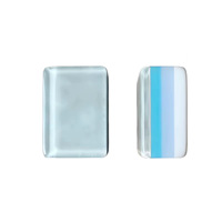Tuiles de Mahjong Américain en Acrylique Bleu Glacé à Quatre Couches, Format Mini Portable, Jeu de Société Extérieur, Emballage en Carton, Shenzhen Chine