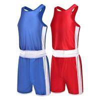 Ensemble d'uniformes d'équipe de kickboxing professionnel-Short de boxe respirant de haute qualité et débardeur personnalisé Fabricant de vêtements de combat OEM