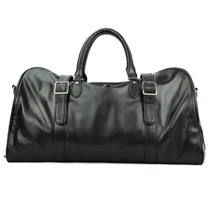 Sac de voyage pour homme Dujiang en cuir Nappa, grande capacité 36-55L, sac de sport avec doublure en polyester pour les voyages de loisirs - Product Image 5