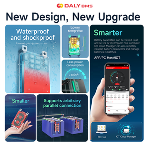 Daly BMS LiFePO4 4S/8S/16S Pin Lithium 40A 60A 100A 150A 200A 250A BMS LiFePO4 16S 48V Hệ thống BMS thông minh - Product Image 4