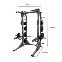 Plataforma Premium para Sentadillas con Soporte para Pesas de 195 kg, Juego de Jaula de Potencia para Estudio de Fitness