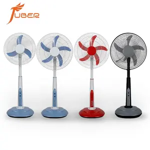 AC/DC charger Operated Oscillation 3 Speed Cooling Stand Fan Modern 18 Inch Rechargeable DC Stand fan with remote control
