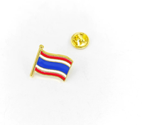 Broche tendance pour femme, motif drapeau national, épinglette d'amitié en alliage, émail personnalisé, plaqué or, cadeau personnalisé pour fiançailles, mariage, fête