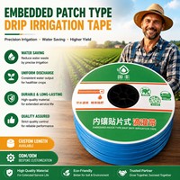 Selang Irigasi Tetes PE Hitam Dengan Logo Laser Kustom Untuk Pertanian, Rumput, Rumah Kaca, Berkemah, Dan Pekerjaan Berkebun Rumah Tangga