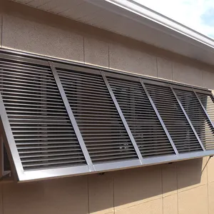 Aluminum exterior vent commercial metal window louver