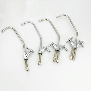 Grifo de agua potable de doble manija, rotación de 360 grados, ósmosis inversa, filtro de agua de 2 vías, grifo de agua Ro plateado - Product Image 6