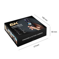 Caméra d'action portable 6K avec stabilisation EIS, double objectif, écran IPS HD de 2,0 pouces, Wi-Fi pour la prise de vue en extérieur, le cyclisme, le ski