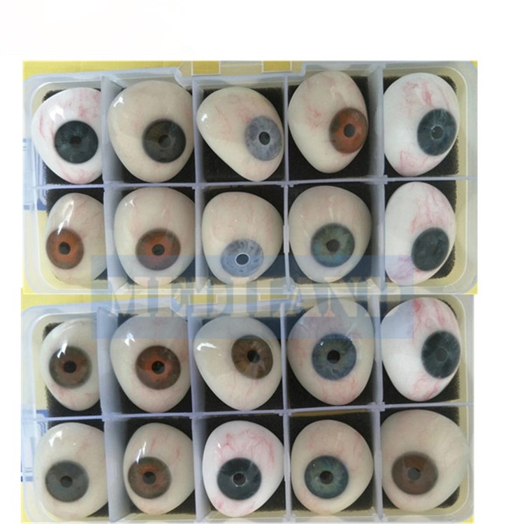 Prothèses Oculaires Acryliques Naturelles - Lot De 10 Pièces - Usage Médical/lab