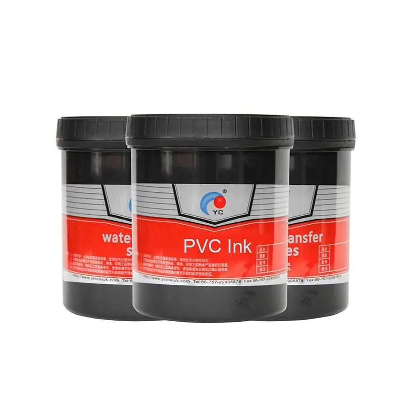 Guangdong ECO amigable de impresión de pantalla de respetuoso del medio ambiente tinta de Plastisol para Plastisol de PVC etiqueta engomada del pvc tinta de impresión