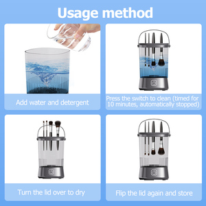 Factory Price Automatic Cosmetic Cleaner Portable Cosmetic Brush Machine Make up Brush Cleaning <b>Tool</b> for <b>Makeup</b> Brush - Product Image 4