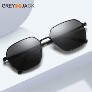 Gafas de sol polarizadas Greyjack para hombre, montura metálica, lentes TAC, protección UV400, para conducir, pescar, hacer excursiones, ciclismo, moda - Product Image 1