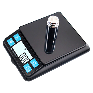 Balance de précision numérique multifonctionnelle à piles avec plateau et couvercle intégrés, étalonnage 50g, précision 0.01g, capacité 200g - Product Image 2