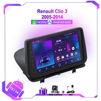 Autoradio multimédia CarPlay pour Renault Clio 3 2005-2014, Android Auto, GPS, autoradio 4G WIFI, navigation, unité principale stéréo