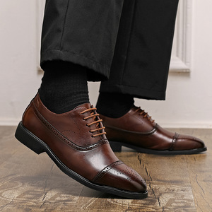 Nouvelle Arrivée 2026 – Chaussures en Cuir Style Britannique à Bout Pointu – Nouvelles Chaussures Décontractées en Cuir pour Hommes – Chaussures de Mariage - Product Image 2