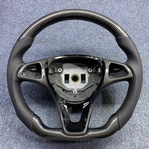 Maßgefertigtes Leder-Lenkrad für Mercedes-Benz AMG W176 W211 W212 W205 W204 A180 A200 <span class=keywords><strong>B180</strong></span> B200 GLA GLC GLB GLE Auto-Zubehör - Product Image 2