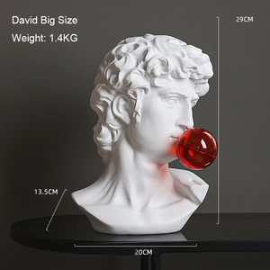 Nuovo Design <span class=keywords><strong>Statua</strong></span> di David Grecia <span class=keywords><strong>Apollo</strong></span> Busto da Scrivania Scultura con Sfera - Product Image 5