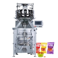 Machine d'emballage verticale à azote à faible coût pour les sachets de chips de pommes de terre/biscuits/haricots/céréales