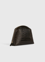 Sac à main vintage imprimé crocodile, sacs à main de créateurs personnalisés, sac à maquillage portable imperméable pour femmes avec fermeture éclair, trousse de toilette