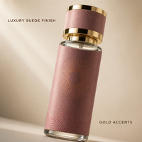 Flacon de parfum vide en verre de 250 ml, noir mat, cylindrique avec bouchon argenté, style arabe, flacon de luxe rechargeable en gros