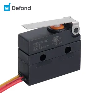 Defond alavanca micro interruptor, micro interruptor giratório t85 com fio de CME-1105-AA-FAS31-02R 5a 250v