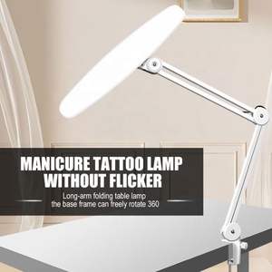 <span class=keywords><strong>Lampe</strong></span> de bureau 24W pour manucure avec pince, bras articulé pliable de 19 pouces, <span class=keywords><strong>lampe</strong></span> à ongles pour salon de beauté, éclairage d'appoint pour travaux manuels et lecture - Product Image 2