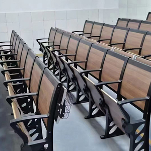 Vente directe d'usine de chaises pliantes modernes en alliage d'aluminium pour auditoriums, salles universitaires et salles de classe. - Product Image 5
