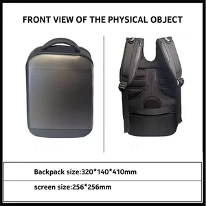 حقيبة ظهر للدراجة النارية قابلة للبرمجة من تطبيق LED ، حقيبة ظهر للسفر على الكتف مقاومة للماء - Product Image 4