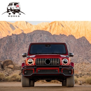 กันชนหน้าสำหรับรถยนต์ G-Class W464 ปี 2019-2024 รุ่น G63 ปี 2019  แบบ Brush <span class=keywords><strong>Front</strong></span> <span class=keywords><strong>Guard</strong></span>  พร้อมแผ่นกันกระแทกสีเงิน - Product Image 3