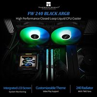 Sistema de Refrigeración Líquida para PC Thermalright Black ARGB 240 con Pantalla LCD IPS de 320 * 240 de Resolución