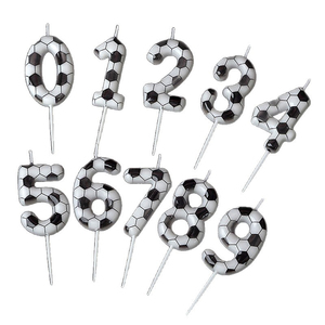Velas de Cumpleaños Número 7, Decoración <span class=keywords><strong>para</strong></span> <span class=keywords><strong>Pastel</strong></span> de Cera Premium con Diseño de Diamantes 3D, Temática de Fútbol, <span class=keywords><strong>para</strong></span> Hombres - Product Image 6