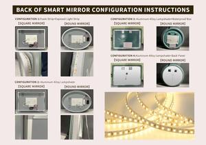 กระจกติดผนังแบบขายส่ง กระจกห้องน้ำ กระจกติดผนังห้องน้ำ กระจกแต่งหน้าสำหรับโรงแรมและร้านเสริมสวย - Product Image 4