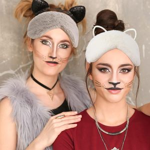 Masque de sommeil en peluche, soie et satin, doux, occultant, coloré, pour enfants, femmes, hommes, avec logo personnalisé OEM - Product Image 2