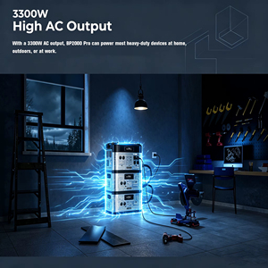 สถานีไฟฟ้าพกพา BP2000 PRO 3300W ของ US Stock พร้อมเครื่องกำเนิดพลังงานแสงอาทิตย์ 2048Wh แบตเตอรี่ LiFePO4 คลื่นไซน์บริสุทธิ์ สำหรับสำรองไฟกลางแจ้ง - Product Image 2