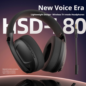 Auriculares Inalámbricos para Juegos Smailwolf L80 Tri-Modo BT5.3 2.4G Ligeros con Controlador de 40 mm para PC, PS4, <span class=keywords><strong>PS5</strong></span> y Móviles - Product Image 2
