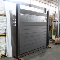 Hete Verkoop Decoratieve Wpc Hek Paneel Voor Buitenbekleding Buiten Waterdicht En Anti-Corrosie Wpc Hek Wandpaneel