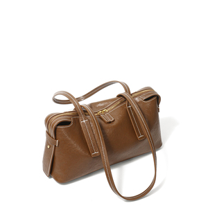 Supplier Retro Wine <strong>Red</strong> PU <strong>Leather</strong> Handbag Casual Saddle Shoulder <strong>Purse</strong> for Daily Outing Shopping Bag - Product Image 6
