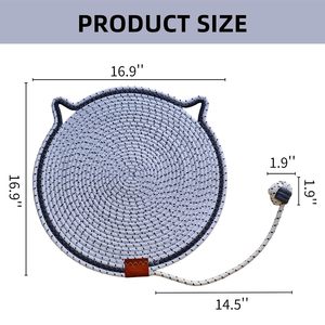 Tapis à gratter pour chat, durable, pour chatons, tapis naturel pour aiguiser les griffes, protection des meubles, jeu en intérieur et usage quotidien - Product Image 2