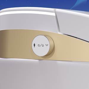 WC Smart Dorato di Ultima Generazione, Monoblocco con Scarico Automatico, Serbatoio Integrato, Montaggio a Pavimento, Ceramica per Bagno, Telecomando, Scarico a P - Product Image 6