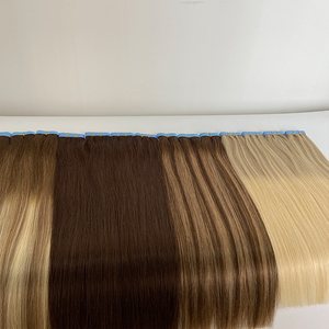 Tape-in Haarverlängerungen 12A Qualität Großhandel 100% Europäisches Rohes Unverarbeitetes Doppelt Gezogenes Tape-in Haarverlängerungen Echthaar - Product Image 4