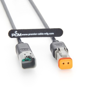 Câble d'extension étanche 2 broches Deutsch DT Series DT04-2P à DT06-2S, faisceau de câblage robuste 16AWG pour applications automobiles et marines - Product Image 2