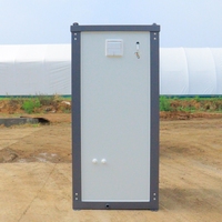 Toilettes mobiles de luxe modernes préfabriquées pour l'extérieur, salle de bain publique portable, structure en acier, cabine de douche mobile écologique pour parc