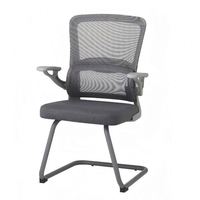 Chaise de bureau moderne et économique pour visiteurs, chaise de bureau ergonomique, chaise de réception exécutive nordique en maille pour personnel