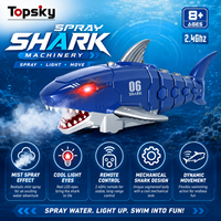 Jouet animal de simulation Megalodon électrique bionique télécommandé à 3,5 canaux, avec fonction pulvérisation, rechargeable, en plastique, musical, transfrontalier, cadeau