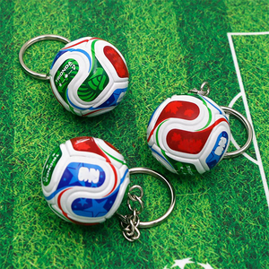 พวงกุญแจหนังฟุตบอลฟุตบอลโลกซีเอ็มยู 2026 ของที่ระลึกและของชำร่วยสำหรับแฟนฟุตบอล - Product Image 1